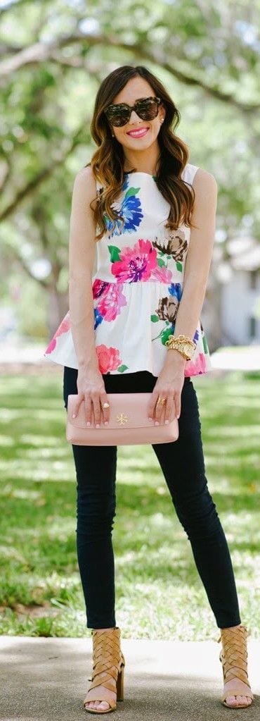 Summer Peplum Outfits-17 ways to Wear Peplum Tops in Summers