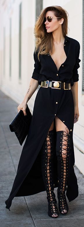 16 Cute Outfits To Wear With Gladiator Heels/Sandals This Season
