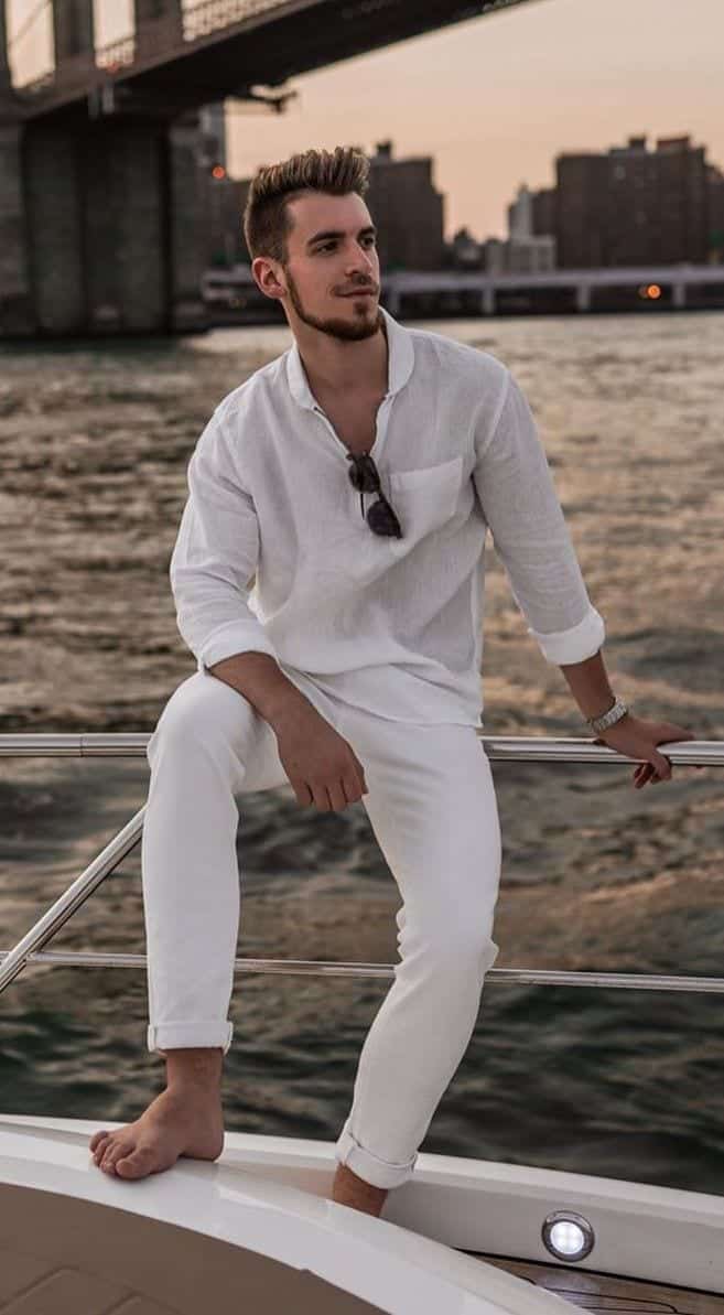How To Wear White Party Outfits For Guys 9