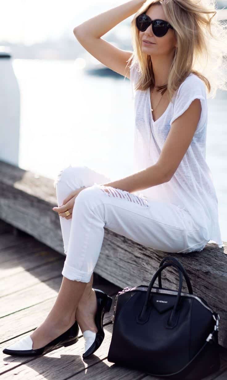 cute outfits to wear with loafers 9