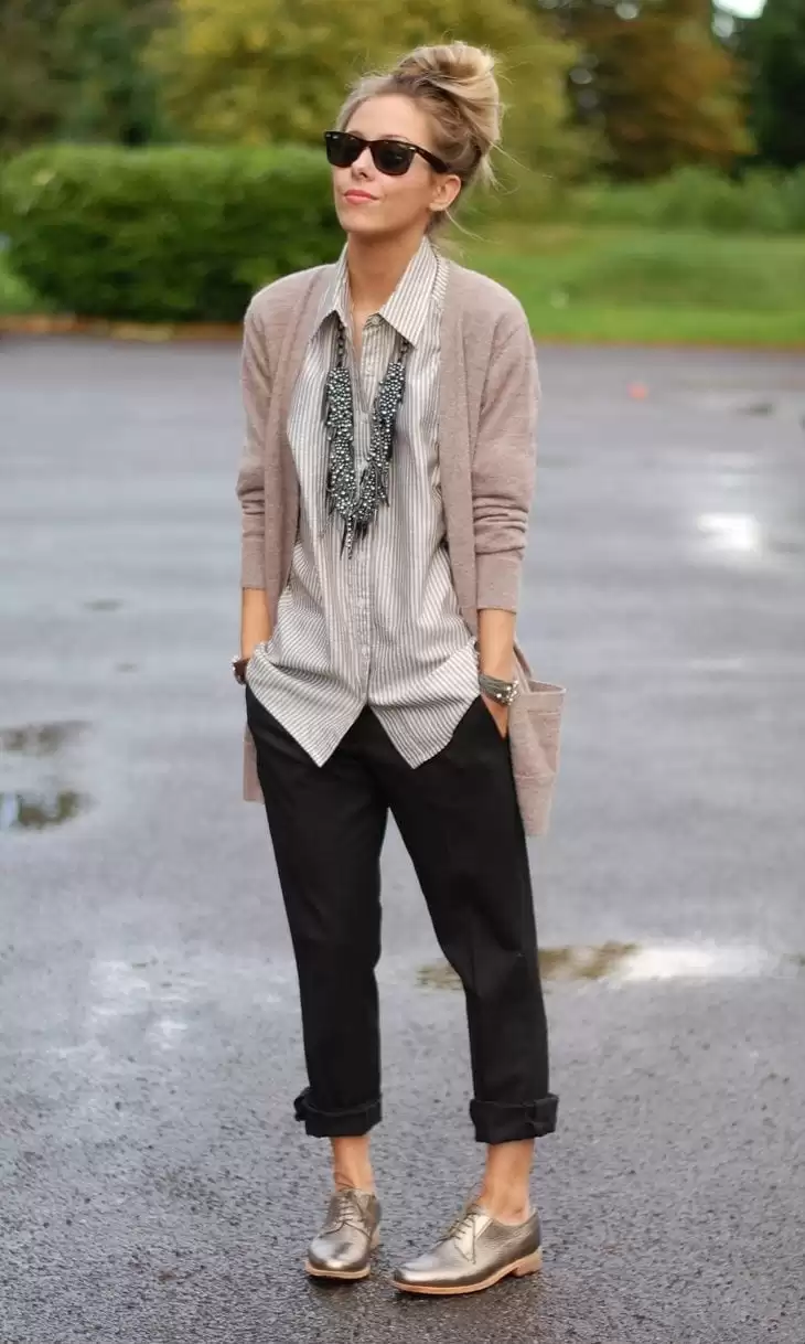 menswear inspired outfits for women (1)