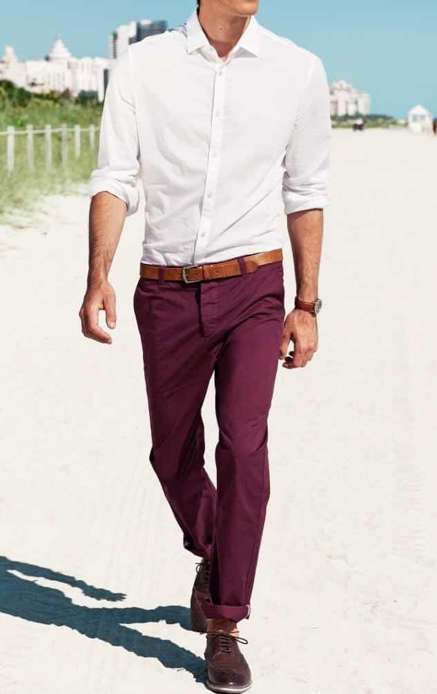 Men's White Shirt Outfits-30 Combinations with White Shirts