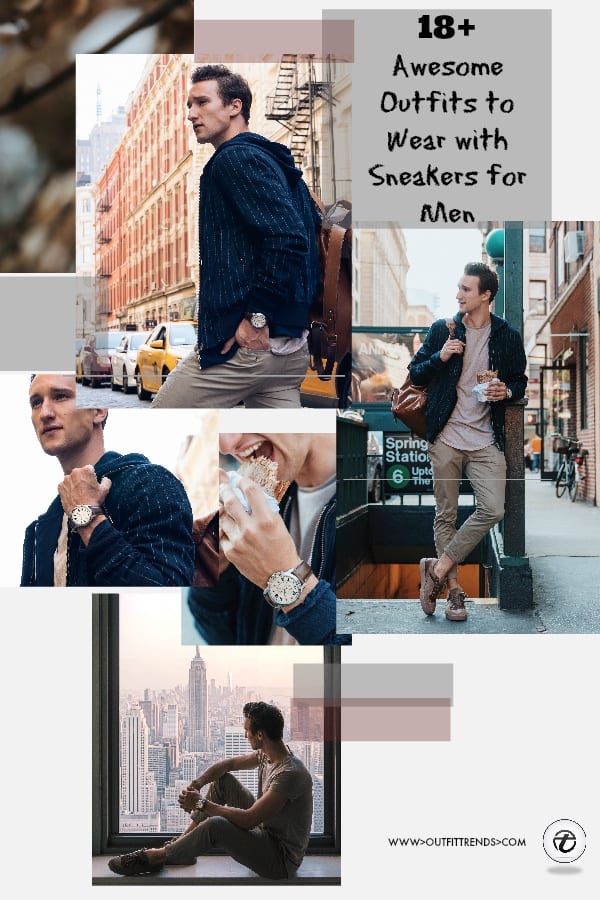 what to wear with sneakers for men