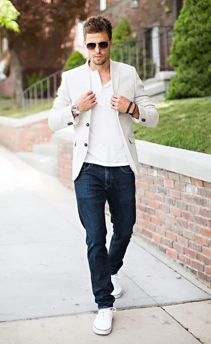 White Shirt Outfits for Men (2)