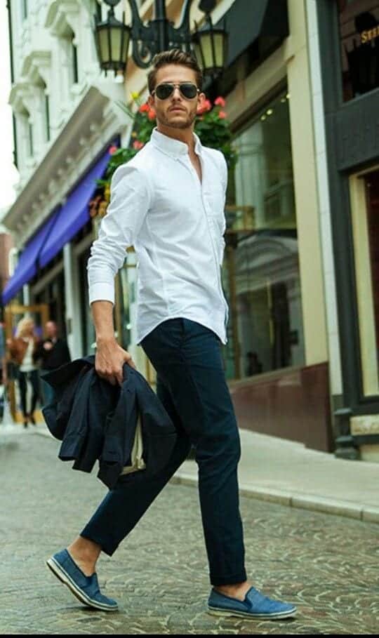 White Shirt Outfits for Men (7)