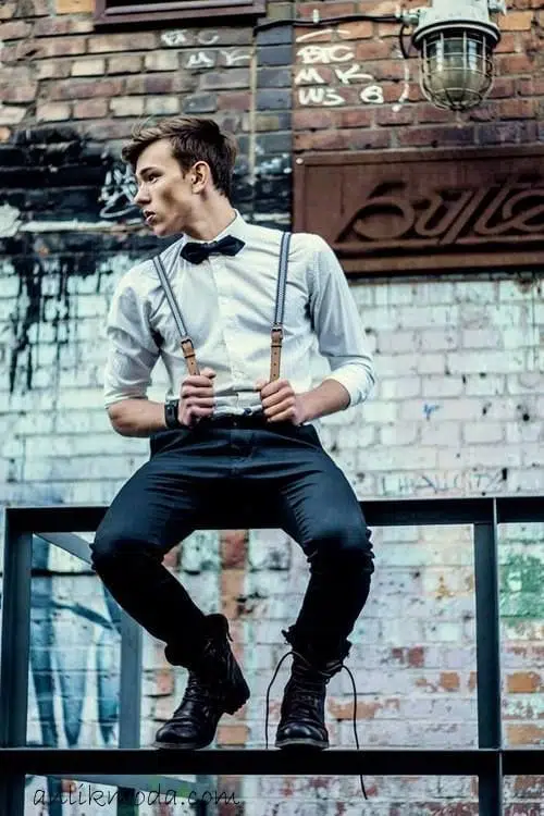 How to wear suspenders for men 1