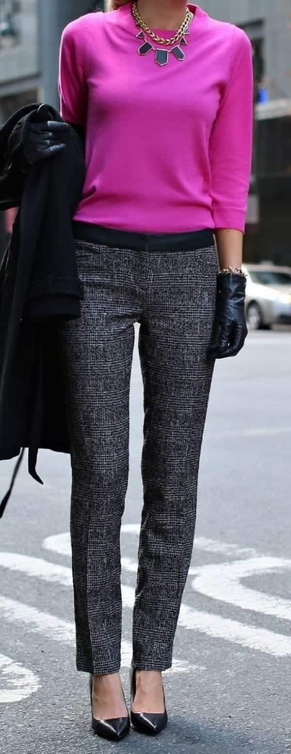 Styling Summer Pants in Winter Over 40 Style