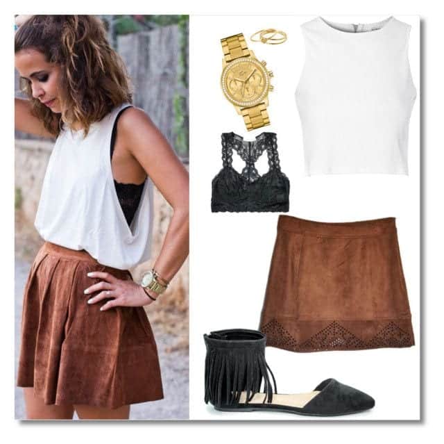 How to Wear a Suede Skirt? 17 Outfit Ideas