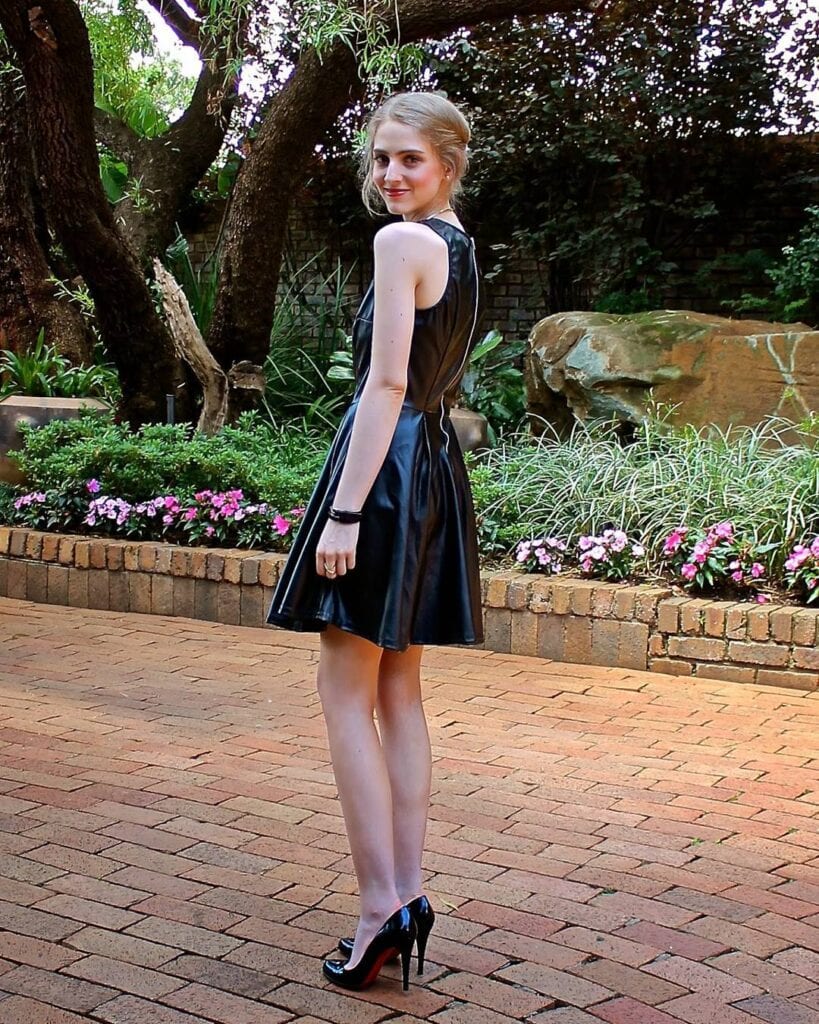 Emilia Romana Leather Skirt black elegant Fashion Skirts Leather Skirts 