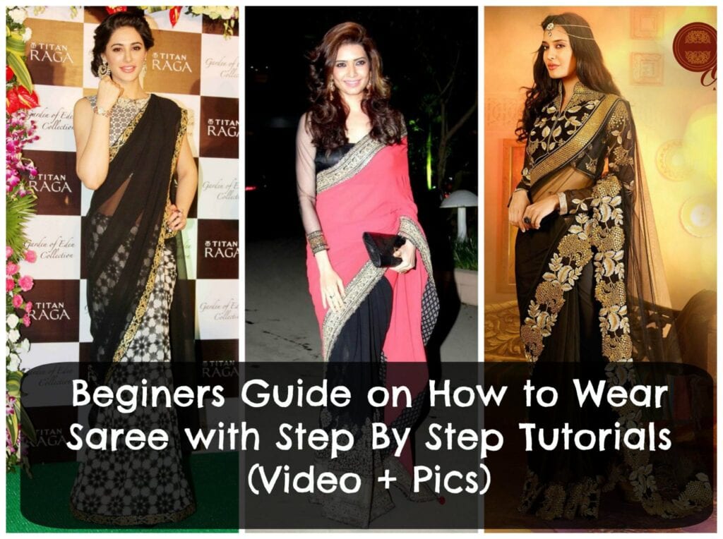 simple steps to wear saree tutorial