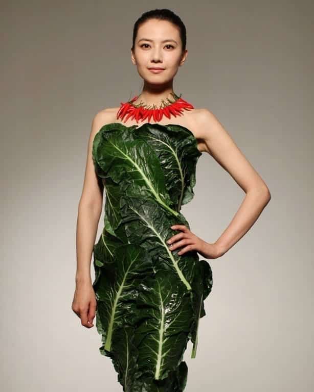Vegetable Dresses - 8 Creative Dress Made From Vegetable