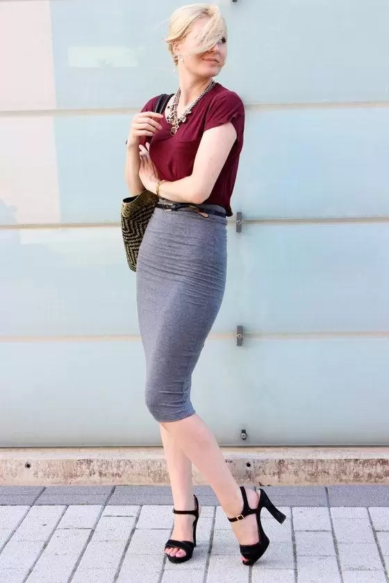 pencil skirt outfit ideas 20