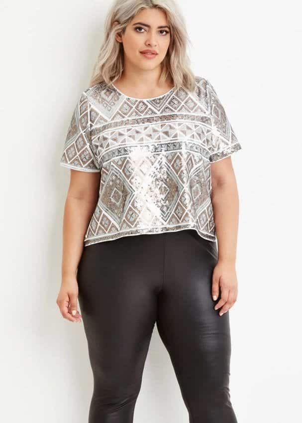 18 Plus Size Sequin Outfits-How to Wear Sequin as Curvy Women