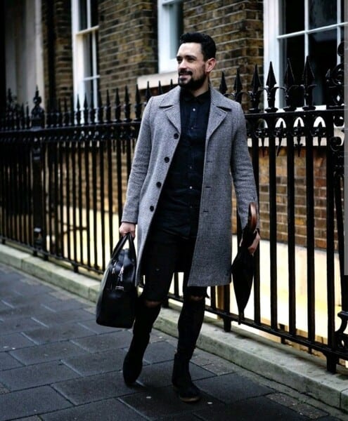 Men Long Coat Styles- 30 Best Outfits To Wear Long Down Coat