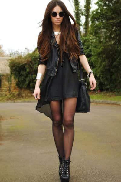 how to wear black tights (1)