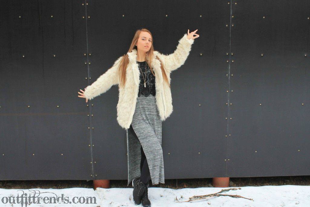 5 Winter Outfits With Faux Fur Jacket and Tips How to Style