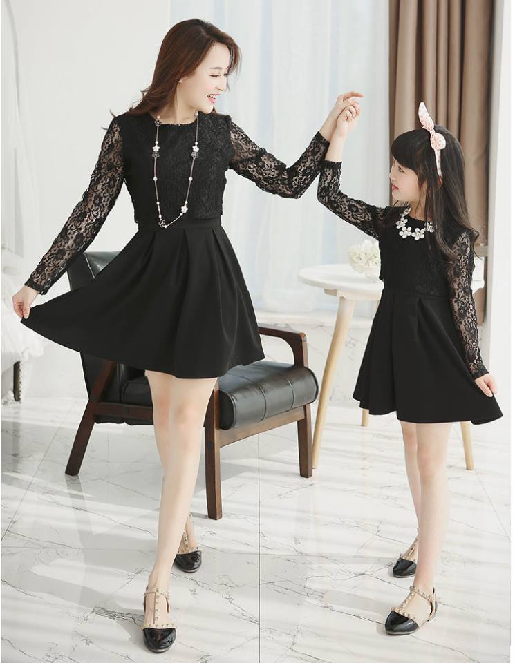 cute and matching outfits for mother and daughter (7)