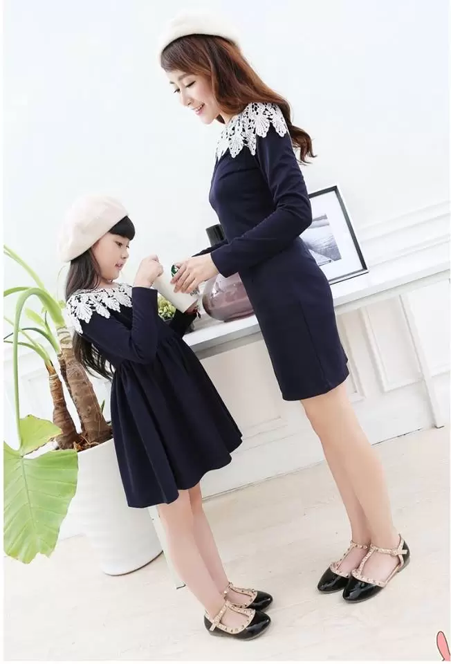 cute and matching outfits for mother and daughter (6)