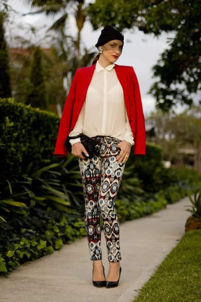Printed Pants Outfits-50 Ideas on How To Wear Printed Pants