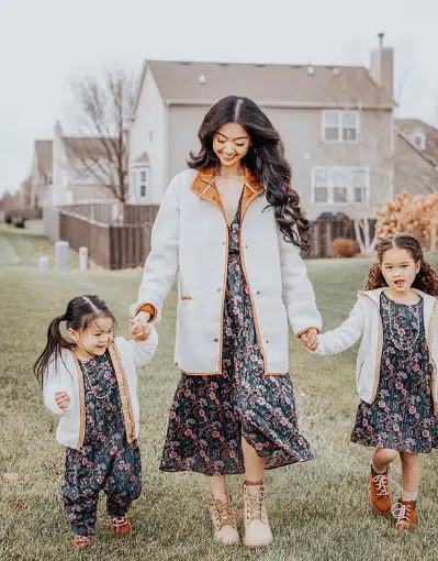 mother daughter matching outfits