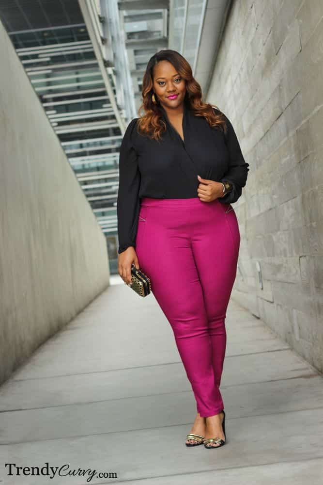 pink outfits for plus size girls (15)