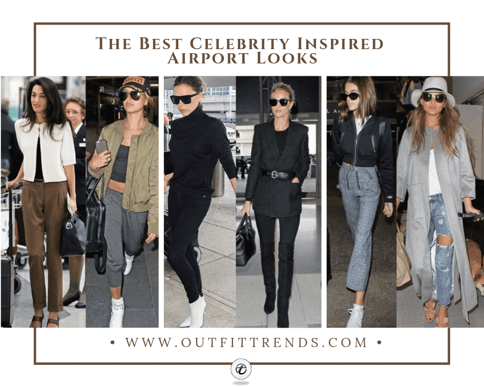 20 Cute Celebrity Inspired Airport Outfit Ideas