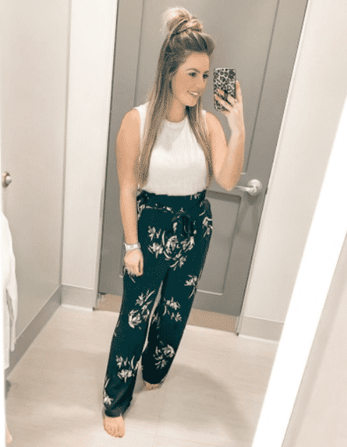 outfits with printed pants