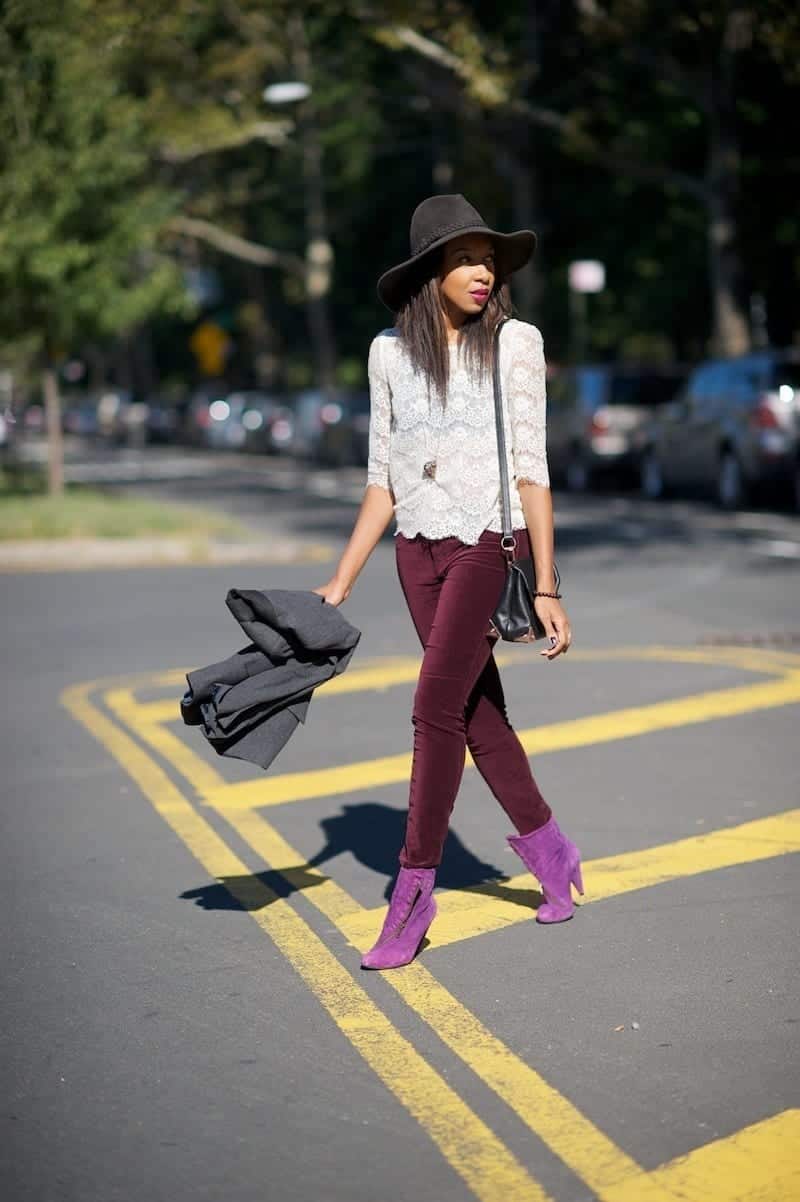 How to Wear Velvet Leggings-18 Cute Outfits with Velvet Leggings