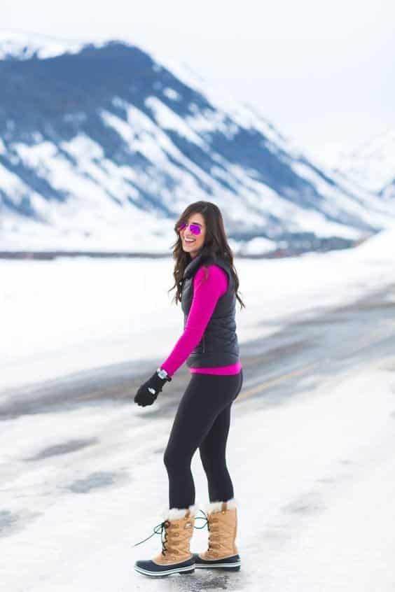 what to wear with snow boots girls women (26)