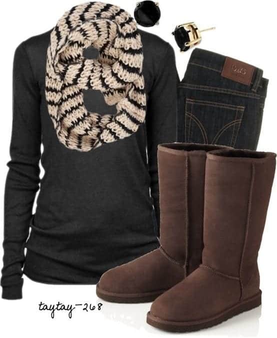 what to wear with snow boots girls women (24)