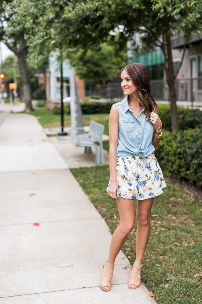 Outfits with floral shorts (58)