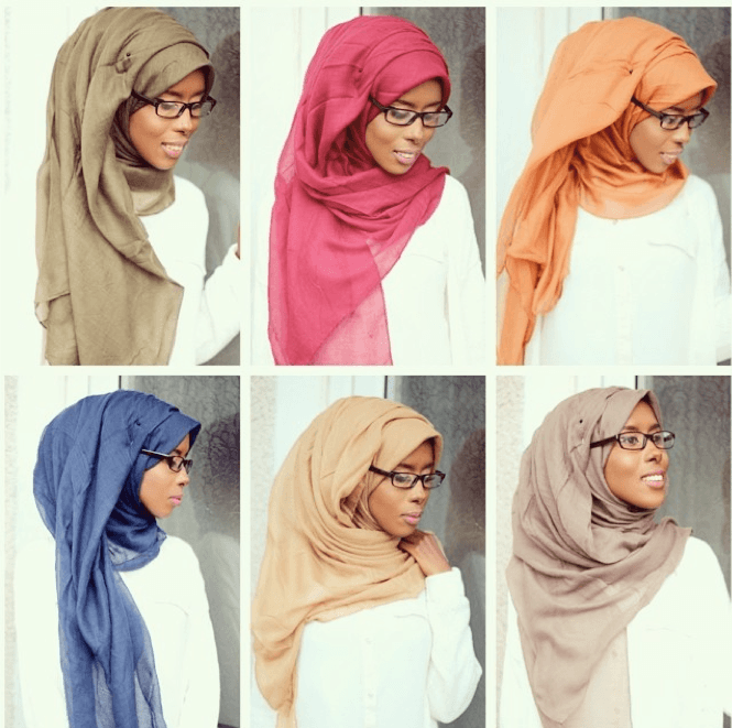 Hijab for Black Girls-20 Hijab Styles for Dark Complexion Girls