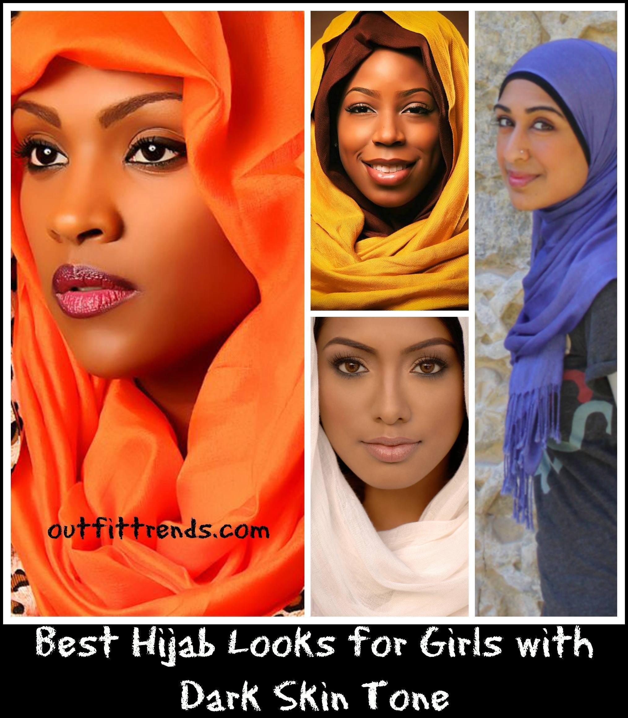 Hijab for Black Girls-20 Hijab Styles for Dark Complexion Girls