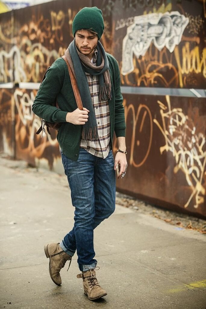 Cardigan Outfits for Guys-19 Ways to Wear Cardigans Stylishly's fashion with cardigans (23)