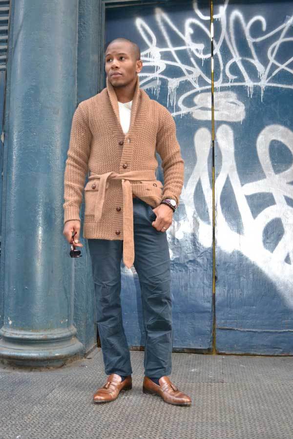 Cardigan Outfits for Guys-19 Ways to Wear Cardigans Stylishly's fashion with cardigans (21)