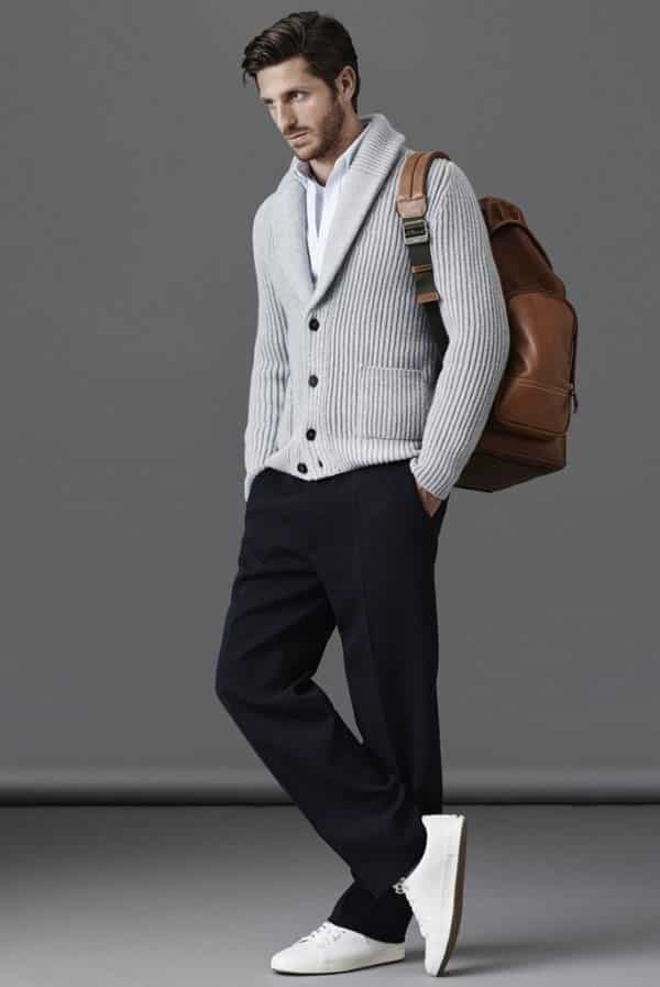 Cardigan Outfits for Guys-19 Ways to Wear Cardigans Stylishly's fashion with cardigans (16)