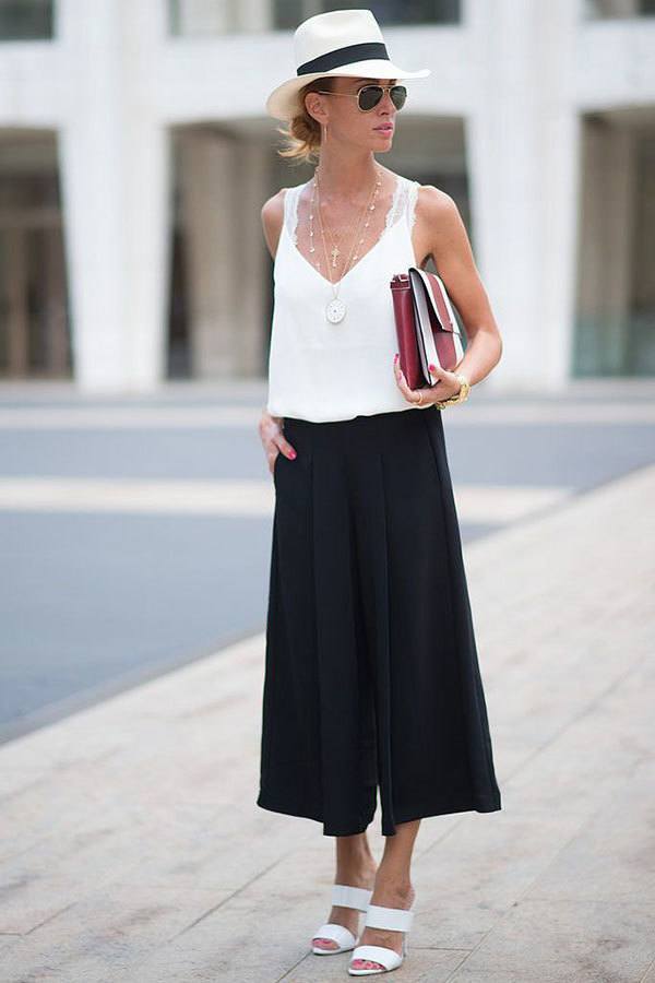 Culottes Outfits Ideas-24 Ideas How to Wear Culottes This Year