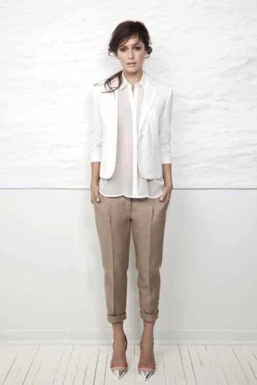 Outfits with White Blazer-24 Ideas to Wear White Blazer this Year