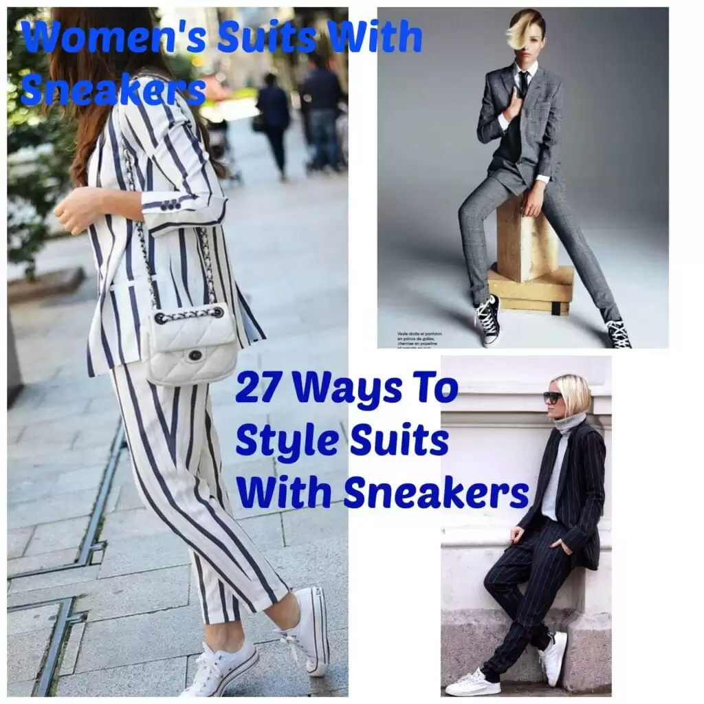 Womens’ Suits With Sneakers – 27 Ways To Style Suits With Sneakers