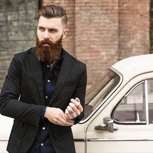 Smart and Cool hairstyles or men with beards (4)