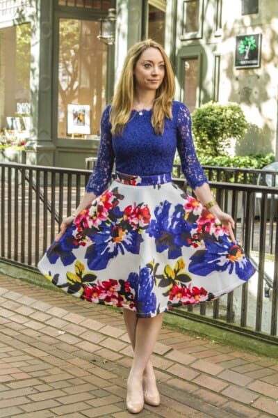 20 Ideas How to Style Floral Skirts This Spring/Summer