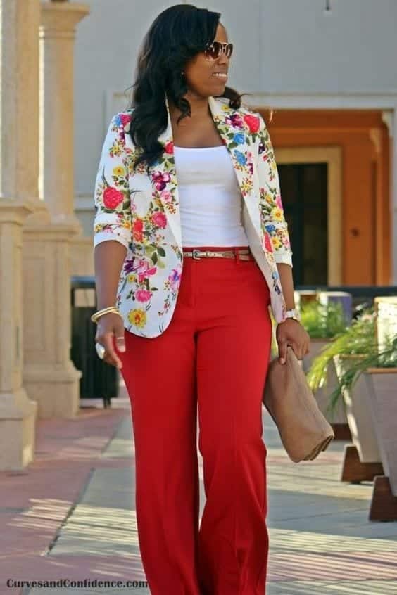 Stylish Outfits With Red Pants (19)