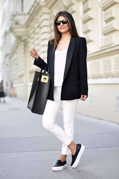 Cute Outfit Ideas To Wear With Slip-On Sneakers (9)