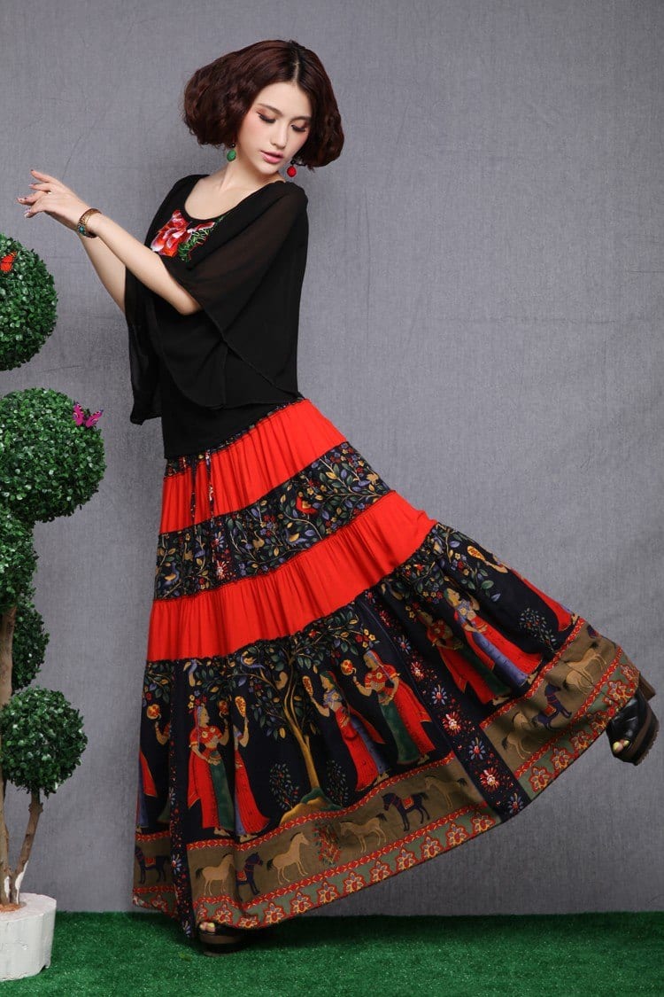 Gypsy Skirts Outfits - 19 Ideas How to Wear Gypsy Skirts