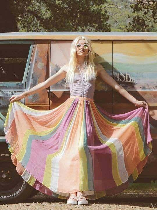 deas How to Wear Hippie Skirts. (3)