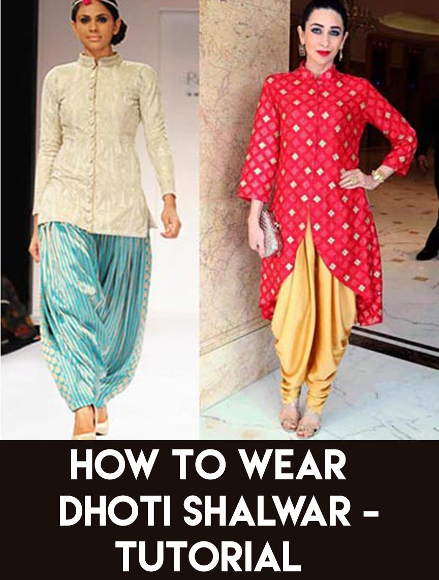 How to Wear Dhoti Shalwar in Different Styles|Step by Step Tutorial