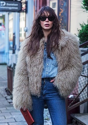 How to Wear Outfits with Faux Fur Coats (10)