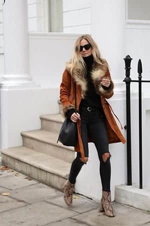 How to Wear Outfits with Faux Fur Coats (4)