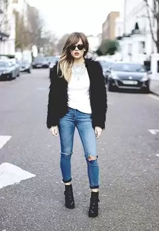 How to Wear Outfits with Faux Fur Coats (2)