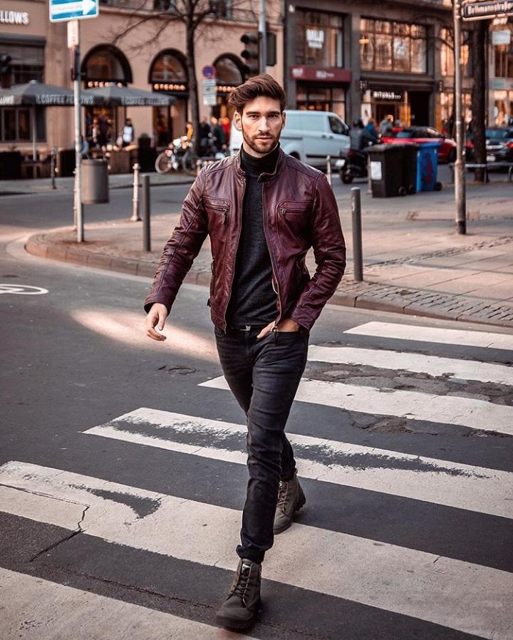 Ideas for Men to wear Leather Jackets (4)